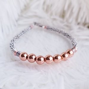 Rose Gold & Silver Toggle Bracelet